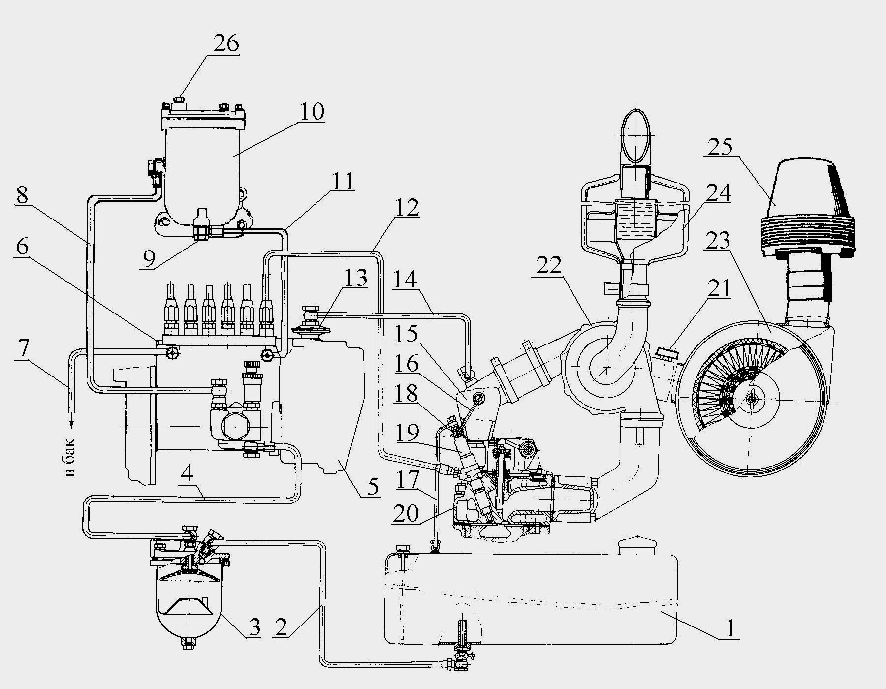 Топливный насос мтз схема